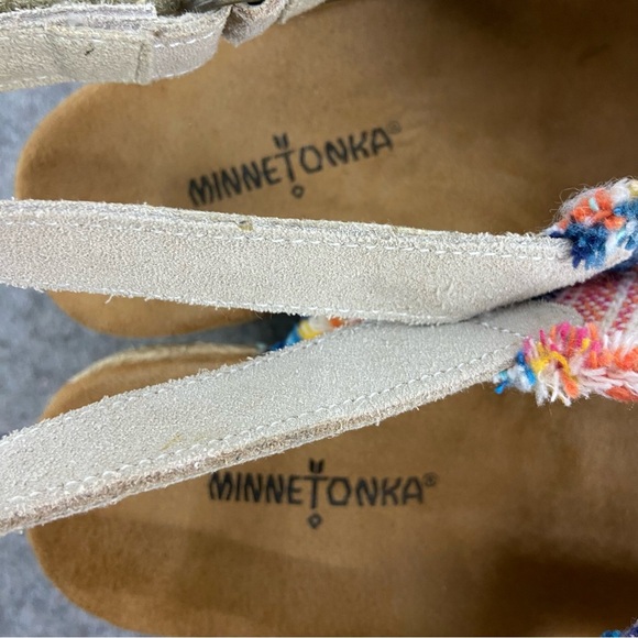 Minnetonka Womens Multi Laredo Breeze Slingback Wedge Sandal Size 7 - Picture 9 of 12